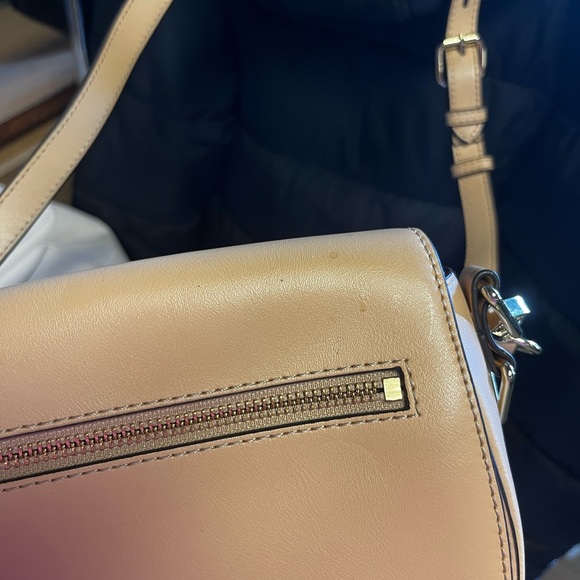 Rebecca Minkoff Beige Leather Saddle Crossbody - Picture 4 of 6